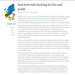 Java bytecode hacking for fun and profit