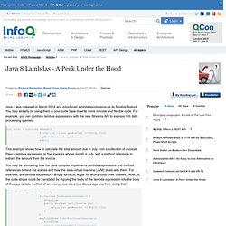 Java 8 Lambdas - A Peek Under the Hood