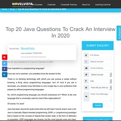 Top 20 Java Questions To Crack An Interview In 2020