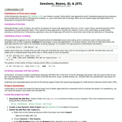 Java - Sessions, Beans, EL & JSTL