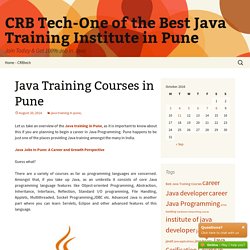 Java Training Courses in Pune