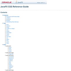 JavaFX CSS Reference Guide