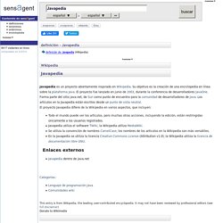 Javapedia : definición de Javapedia y sinónimos de Javapedia