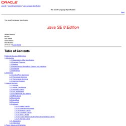 The Java® Language Specification