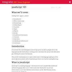 JavaScript 101