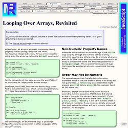 JavaScript Array Loops