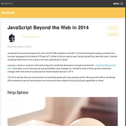 JavaScript Beyond the Web in 2014
