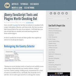 jQuery/JavaScript Tools and Plugins Worth Checking Out