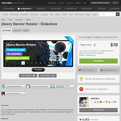 jQuery Banner Rotator / Slideshow