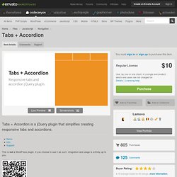 JavaScript - Tabs + Accordion
