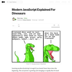 Modern JavaScript Explained For Dinosaurs – Node.js Collection