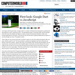 First look: Google Dart vs JavaScript