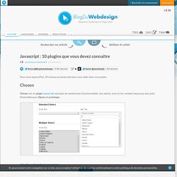 Javascript : 10 plugins que vous devez connaître - ressource-javascript