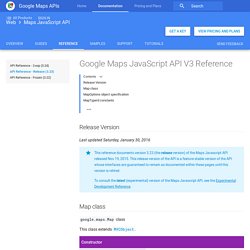 Google Maps Javascript API V3 Reference - Google Maps JavaScript API v3