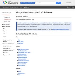Maps Javascript API V3 Reference - Google Maps JavaScript API v3
