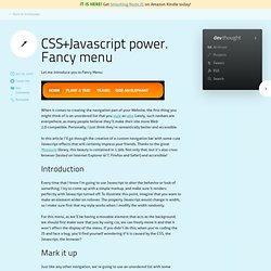 Guillermo Rauch’s Blog » CSS+Javascript power. Fancy menu