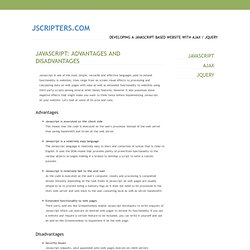 JScripters.com: developing a site with Javascript