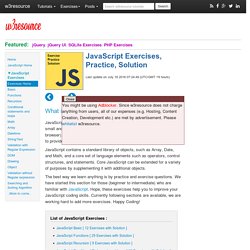 JavaScript Exercises, Practice, Solution