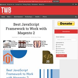 List of JavaScript framework that easily adapts with Magento 2