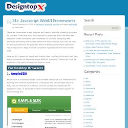21+ Javascript WebUI Frameworks 