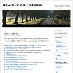 CSS, JavaScript and XHTML Explained