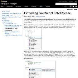 Extending JavaScript IntelliSense