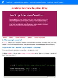 JavaScript Interview Questions