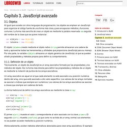 Capítulo 3. JavaScript avanzado (Introducción a AJAX)
