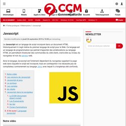 Javascript - Introduction au langage Javascript