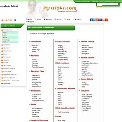 Javascript (JS) Tutorial - Web Introduction, beginners java script, learn html
