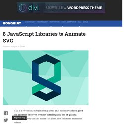 8 JavaScript Libraries To Animate SVG
