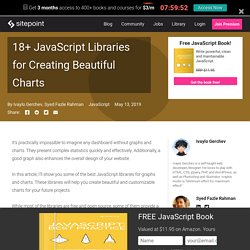 18+ JavaScript Libraries for Creating Beautiful Charts