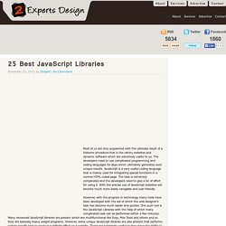 25 Best JavaScript Libraries