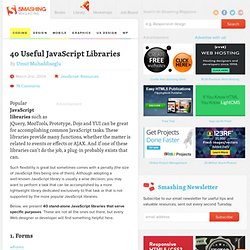 40 Useful JavaScript Libraries - Smashing Magazine