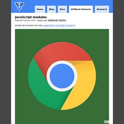 JavaScript modules