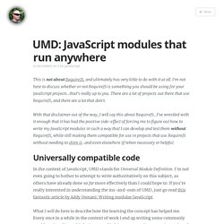 UMD: JavaScript modules that run anywhere