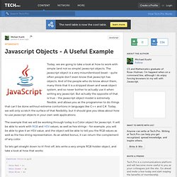 Javascript Objects - A Useful Example