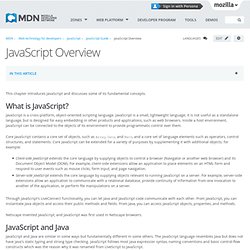 JavaScript Overview - JavaScript