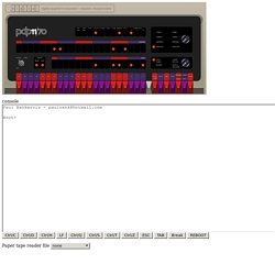 Javascript PDP 11/70 Emulator