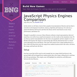 JavaScript Physics Engines Comparison