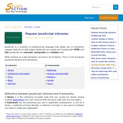Popular JavaScript Programming Libraries