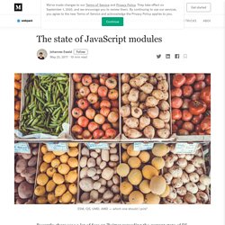 The state of JavaScript modules – webpack – Medium