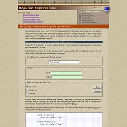 JavaScript Regular Expression