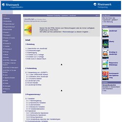 JavaScript - Galileo Computing - OpenBook