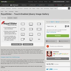 RoyalSlider – Touch-Enabled jQuery Image Gallery