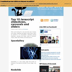 Top 10 Javascript slideshows, carousels and sliders