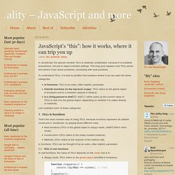 JavaScript’s “this”: how it works, where it can trip you up