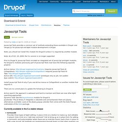 Javascript Tools