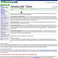 Javascript Tutor