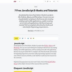 7 Free JavaScript E-Books and Tutorials